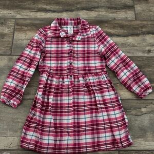 Carter's Pink and White Plaid Casual Dress